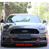 Ford Mustang 2015-17 Real Carbon Fiber Front Bumper Fog Lights  Cover Trim