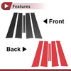 Nissan March Black Carbon Fiber Door Pillar Window Trim (2010-2015)
