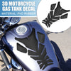 Motorcycle Universal 3D Motorcycle Gas Tank Decal 7.76x5.63in Gas Tank Sticker Black