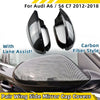 Audi A6 / S6 C7 Carbon Fiber Style Side Wing Mirror Caps Covers (2012–2018)