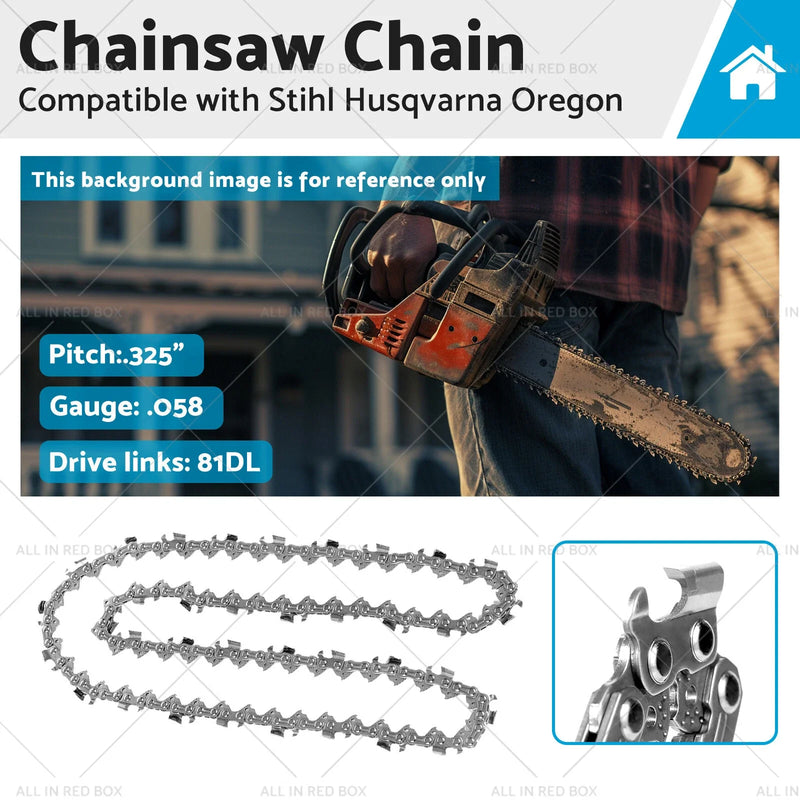 Stihl .325" .058" 20" Tungsten Carbide Chainsaw Chain (81 DL)