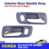 Interior Inside Door Handle Gray FL+FR Fits Honda Accord CG 4D Sedan 1998-02 D06