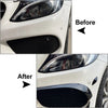 Benz C-Class W205 Bumper Lip Splitter Spoiler Canards Carbon (2015-2018)