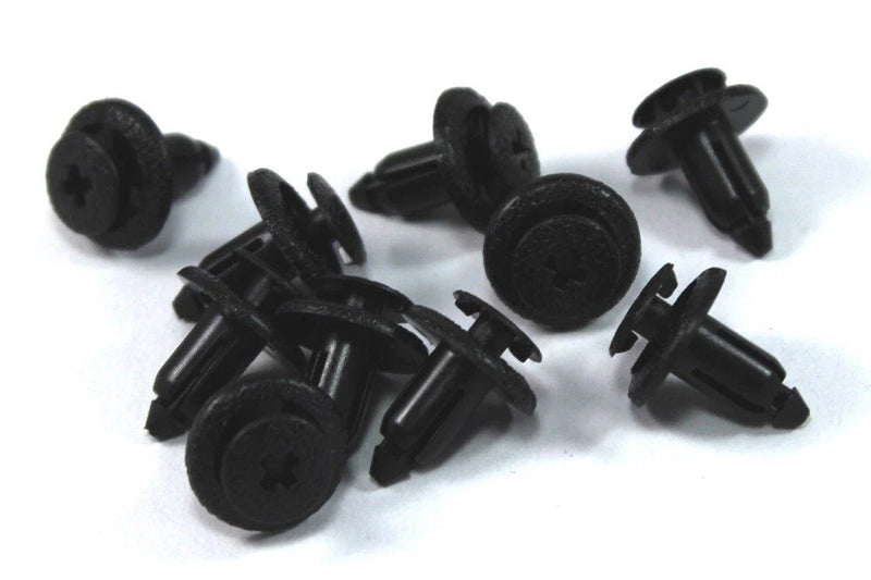 Honda Fairing Clips / Black Plastic Bolts Rivets Travel Nails Packs