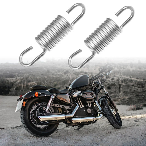Suzuki 2 Pcs 6cm Length Silver Tone Motorcycle Brake Pedal Return Springs