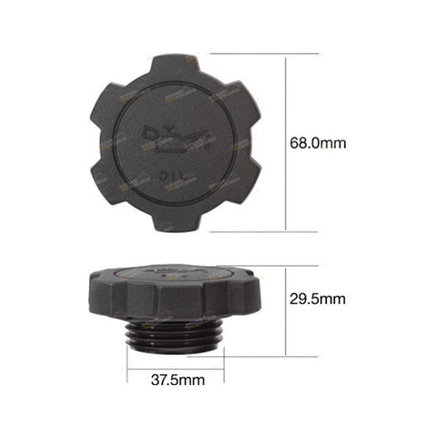 Toyota Landcruiser Prado KDJ125W 1KD-FTV Oil Filler Cap (2002–2005)