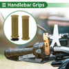Motorcycle 7/8 22mm Handlebar Grips Yellow Thread Pattern