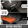 Dodge Charger Black Orange Armrest Pad Cover (2015-2022)