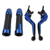 Yamaha YZF R1 Blue Extendable Brake Clutch Lever Grip Set (2015-2023)