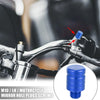 Motorcycle Mirror Hole Plug Cap Screw Blue 2 x M10x1.25