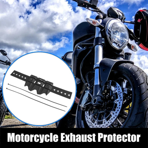 Universal Motorcycle Muffler Silencer Exhaust Guard Protector Black