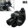 Motorcycle - Black 25MM M8 Rearview Handlebar Mirror Mounts