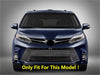 Toyota Sienna 2 x pcs Chrome Front Upper Center Grille Lid Cover Trim (2018-2020)