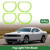 Dodge Challenger (2015-2024) Light Green 4 x Car Headlight Trim Bezels