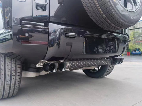 Land Rover Defender 90 110 Rear Bumper Exhaust Tips (2020-2025)