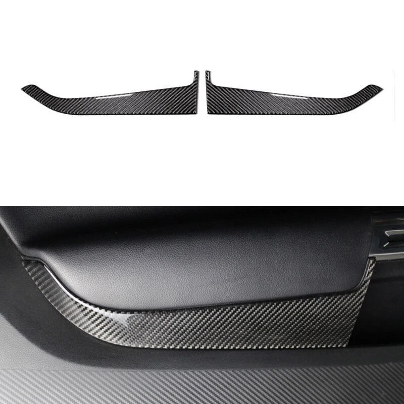 Carbon Fiber Interior Accessories Door Handle Trim fits Ford Mustang 2015-2018