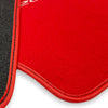 Honda S2000 with White Logo Red Tailored Floor Mats (2000-2009)