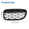 BMW 335d 328i 335i xDrive E90 Black Pair Front Hood Bumper Grille
