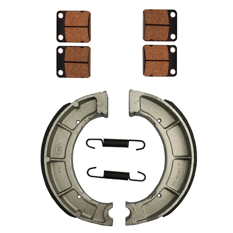 Yamaha Bear Tracker 250 2 x Front Brake Pads & Rear Brake Shoes (2001–2004)