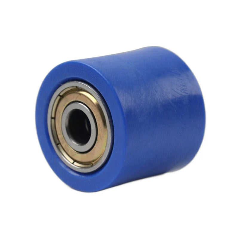 Street Bike Blue 8MM Drive Chain Pulley Tensioner Wheel Guide