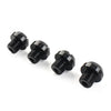 Universal Motorcycle 4 x Mirror Hole Blanking Plugs M10 Screws Caps Black
