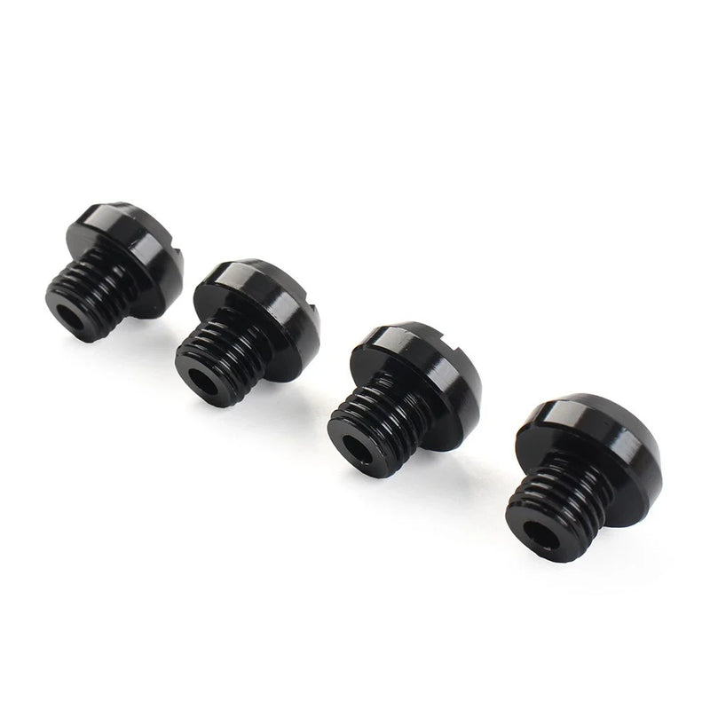 Universal Motorcycle 4 x Mirror Hole Blanking Plugs M10 Screws Caps Black