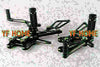 Honda CBR 600RR Black Motorcycle Rearsets Foot Pegs (2007-2014)