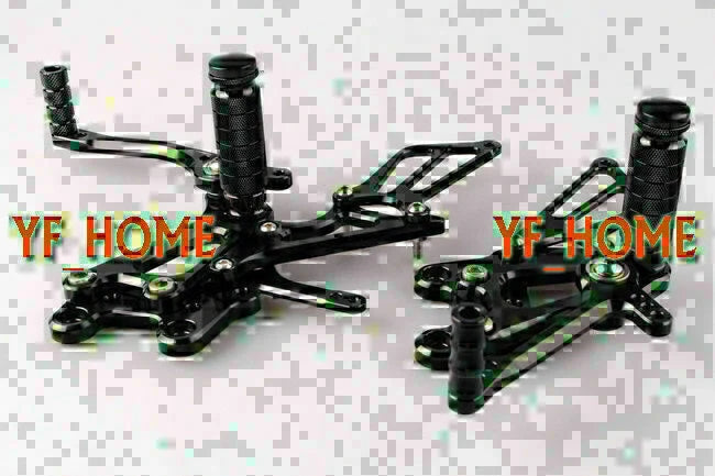 Honda CBR 600RR Black Motorcycle Rearsets Foot Pegs (2007-2014)