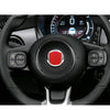 Fiat 500 2012-2019 Dry Carbon Fiber Steering Wheel Center Trim Ring Fit