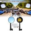 Motorcycle M8/M10 Rear View Mirrors Handlebar Gold Tone 1 Set