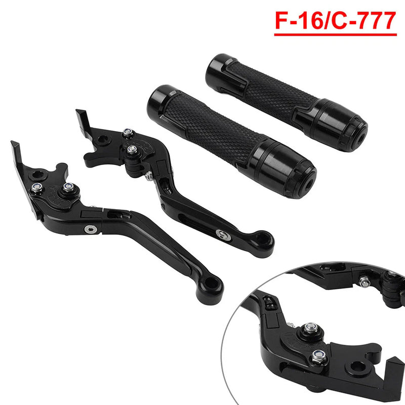 Yamaha FJR XJR 1300 Black Brake Clutch Lever Grip Set (2001-2008)