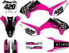 Kayo TD 125 Hush Pink Style Stickers Custom Graphics Full Kit