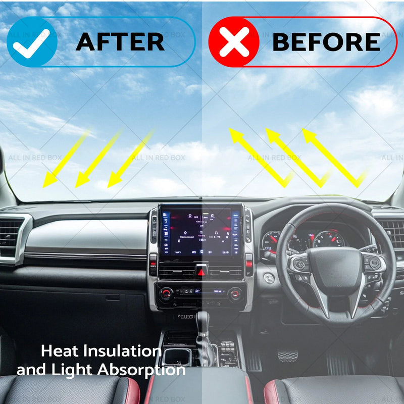 Toyota Hilux (2020-2024) Black Non-Slip Dash Mat Cover