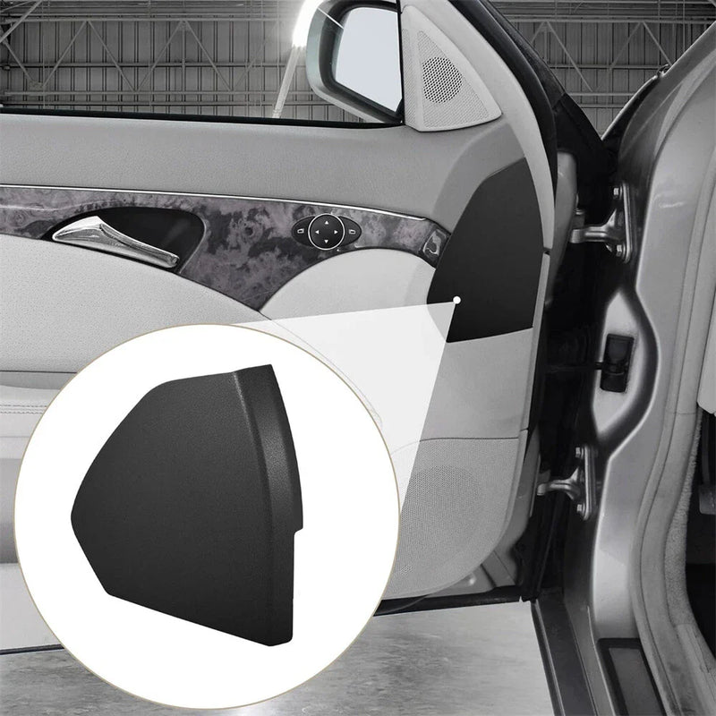 Mercedes E-Class Front Left Door Cover Trim Panel Black (2003-2009)