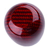 Universal Cars Red Real Carbon Fiber Gear Shift Knob with 3 Adapters