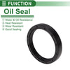 Oil Seal NBR Rubber 50x62x10mm High Pressure Black 5 Pcs