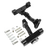 Harley Touring Chrome/Blk Passenger Adjustable Footboard Mount (1993-2025)