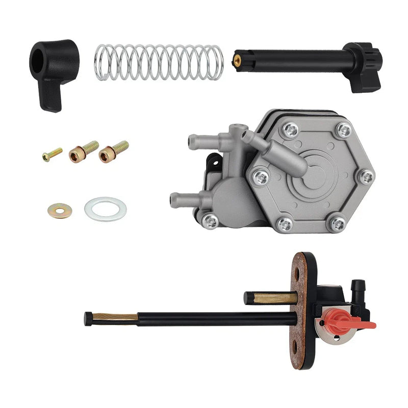 Polaris Scrambler 500 Petcock Fuel Shutoff Valve + Pump with Lever