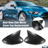 Ford Mustang Carbon Fiber Rearview Mirror Cover Overlay