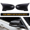 BMW 5 6 7 Series F06 F10 F12 F13 F01 F02 Matte Rearview Mirror Cover Caps (2010-2017)