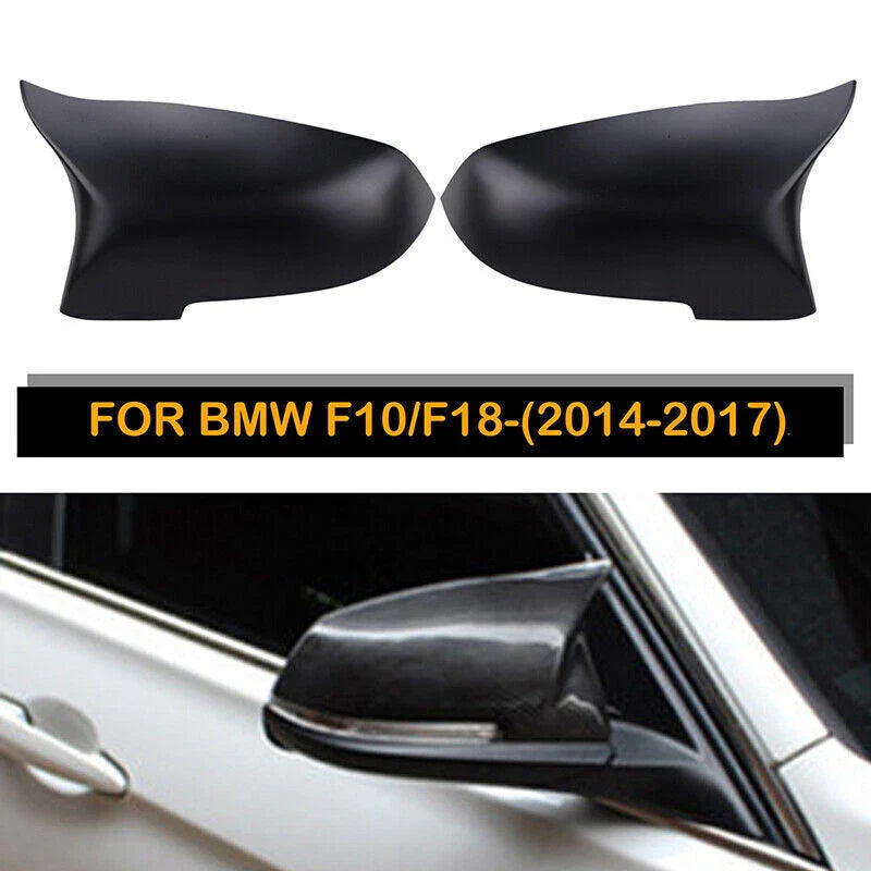 BMW 5 6 7 Series F06 F10 F12 F13 F01 F02 Matte Rearview Mirror Cover Caps (2010-2017)