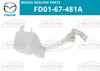 Mazda RX-7 Windshield Washer Tank Reservoir (1992–2002)