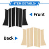 Mitsubishi Xpander (2017-2025) Black 6 Pcs Door Pillar Window Trim