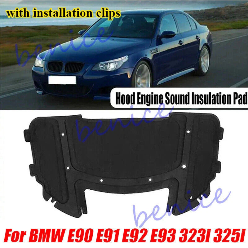 BMW E90 E91 E92 E93 Car Hood Engine Sound Insulation Pad (2005–2013)