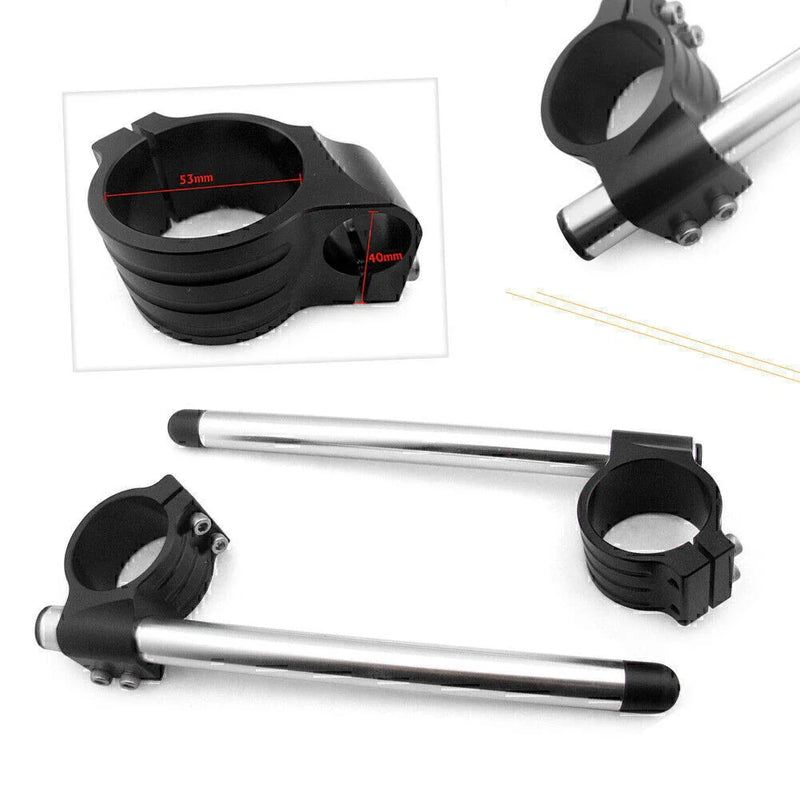 Ducati 848 1098 1198 CNC 53mm Clip On Handlebar (2008-2015)