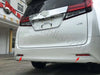 Toyota ALPHARD 2 x Chrome Rear Fog Light Cover Trim (2015-2020)