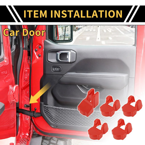 Jeep Wrangler JL JLU (2018-2024) - Red Door Limiting Cover Trim