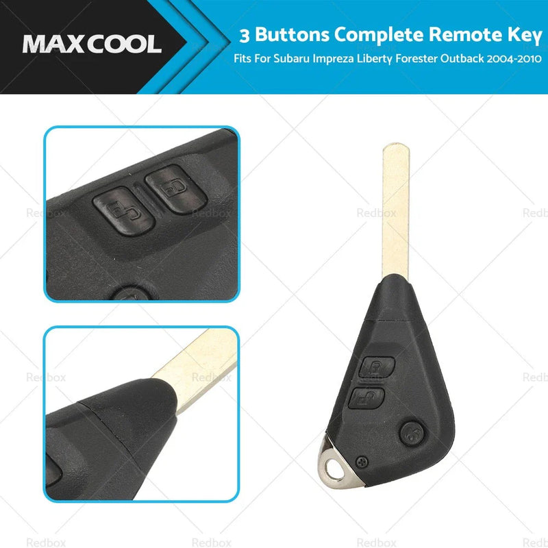 Subaru Impreza, Liberty, Forester, Outback 3B Remote Key (2004-2010)
