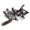 Suzuki GSXR1000 (2017-2018) Black CNC Rearset Foot Pegs