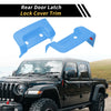 Jeep Wrangler JL JLU (2018-2024) Light Blue Rear Door Latch Lock Cover Trim